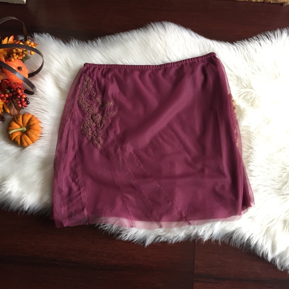 Free People Tulle Skirt Sz M